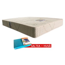 Set Saltea Latex Saltex 1400x2000 + Husa cu elastic